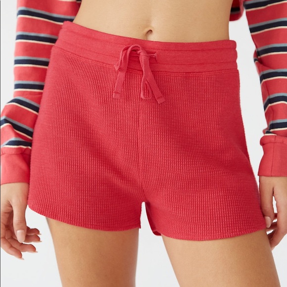 WORN ONCE Tna | Melrose Waffle Short Hibiscus Red - Picture 6 of 15